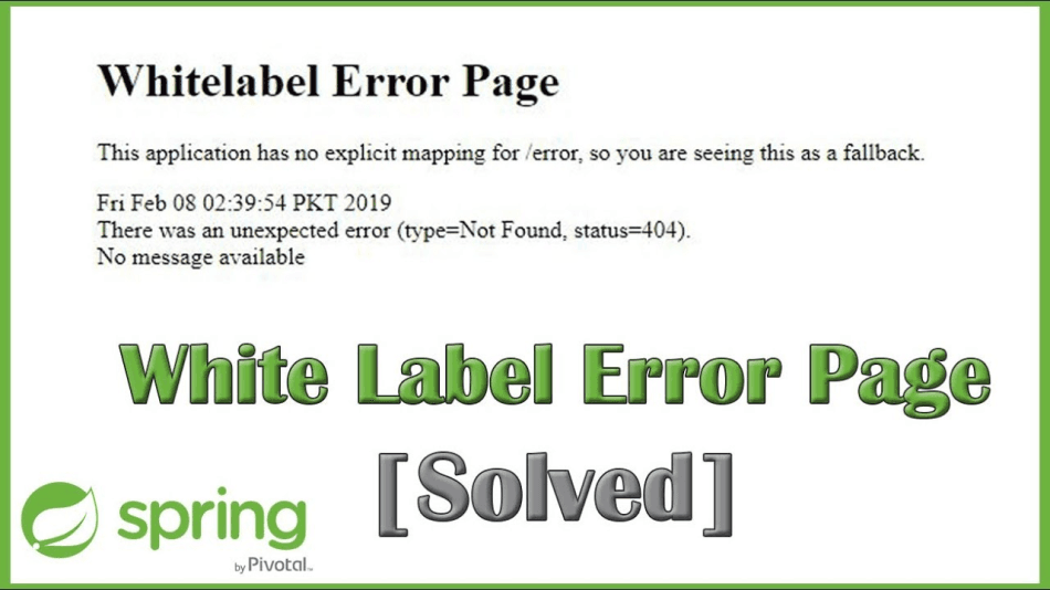 Ways to Fix the Whitelabel Error Page When Performing GET Requests in Spring MVC
